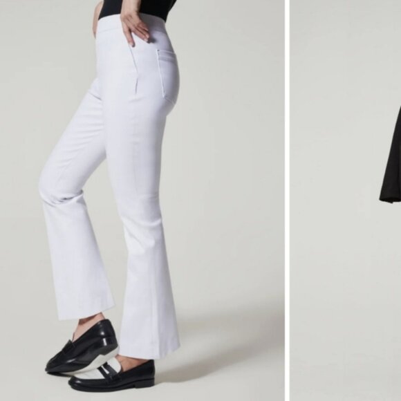 SPANX On The Go Kick Flare Ankle Pant in Classic White $148 (TALL) - Picture 2 of 11
